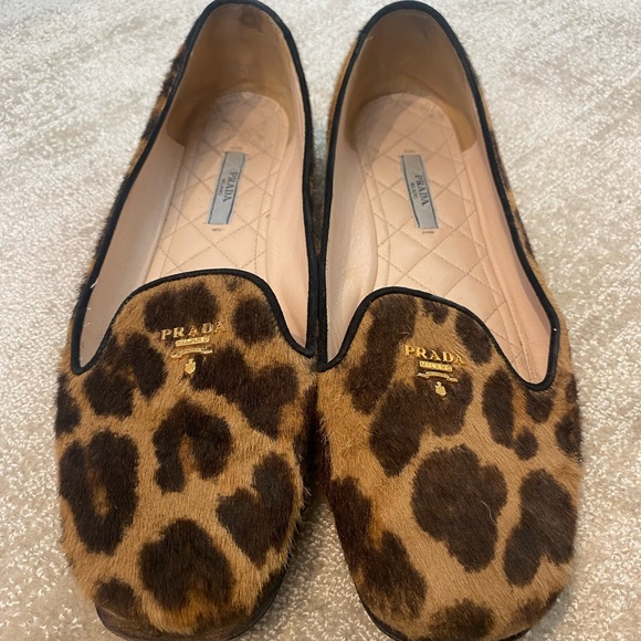 AUTHENTIC Prada Animal Print Loafers - Picture 2 of 4